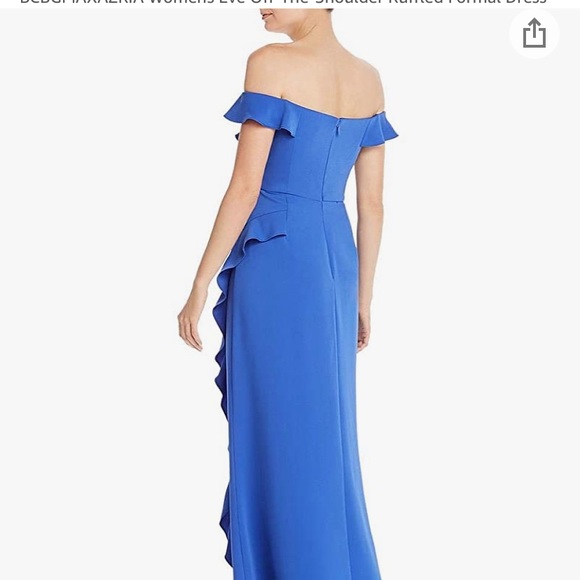 BCBG Women’s Eve Off the Shoulder Ruffled Gown - Picture 2 of 2